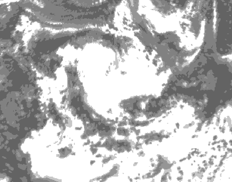 GDPS total cloud 072 hour forecast chart for Canada based on 2026/06/30 1200Z data