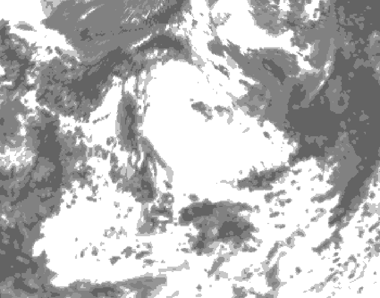 GDPS total cloud 090 hour forecast chart for Canada based on 2026/06/30 1200Z data