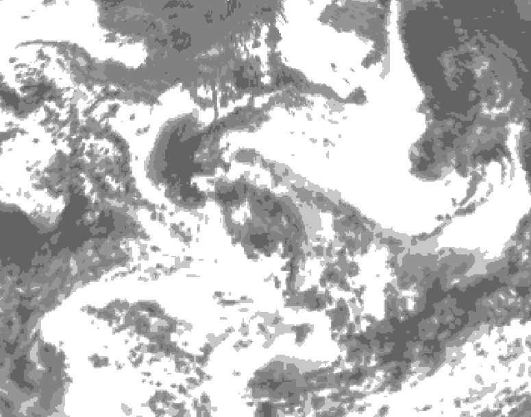 GDPS total cloud 162 hour forecast chart for Canada based on 2026/06/30 1200Z data