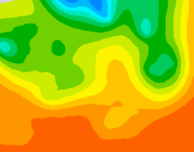 GDPS 500 millibar geopotential height 120 hour forecast chart for Canada based on 2026/07/01 0000Z data