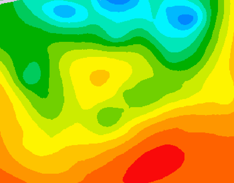 GDPS 500 millibar geopotential height 006 hour forecast chart for Canada based on 2026/07/01 1200Z data