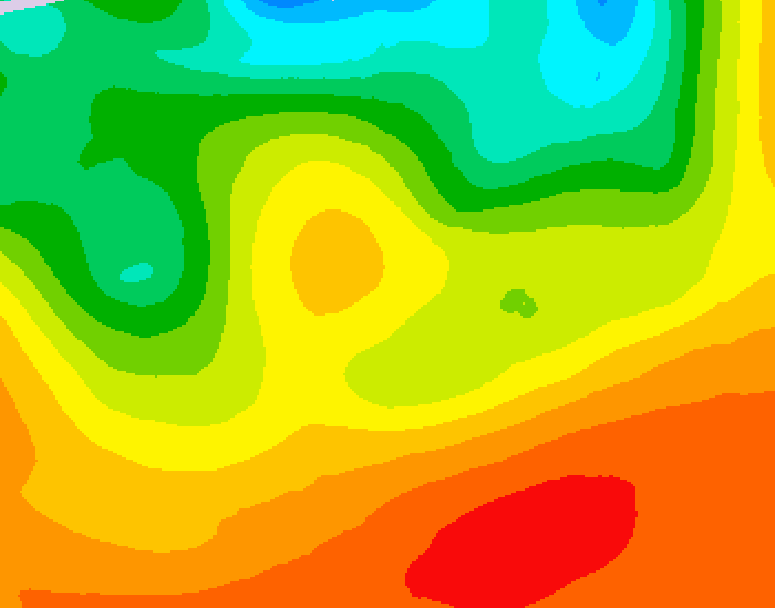 GDPS 500 millibar geopotential height 030 hour forecast chart for Canada based on 2026/07/01 1200Z data