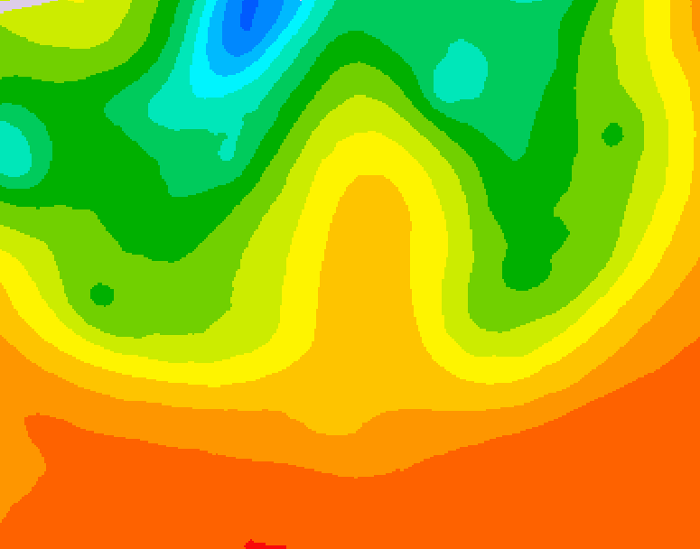 GDPS 500 millibar geopotential height 078 hour forecast chart for Canada based on 2026/07/01 1200Z data