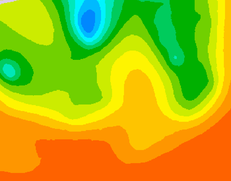 GDPS 500 millibar geopotential height 108 hour forecast chart for Canada based on 2026/07/01 1200Z data