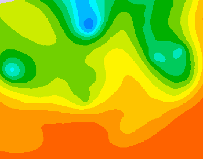 GDPS 500 millibar geopotential height 120 hour forecast chart for Canada based on 2026/07/01 1200Z data