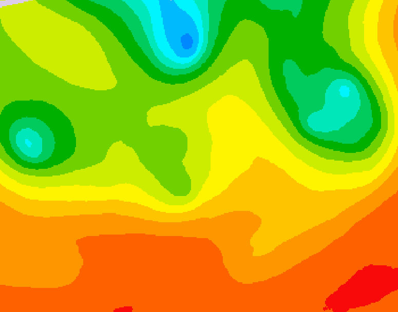 GDPS 500 millibar geopotential height 126 hour forecast chart for Canada based on 2026/07/01 1200Z data