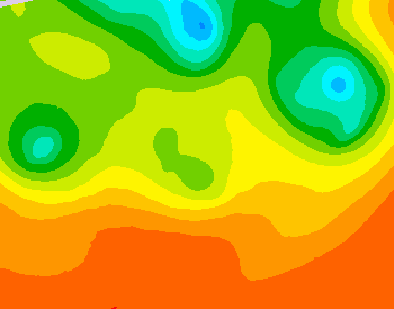 GDPS 500 millibar geopotential height 138 hour forecast chart for Canada based on 2026/07/01 1200Z data