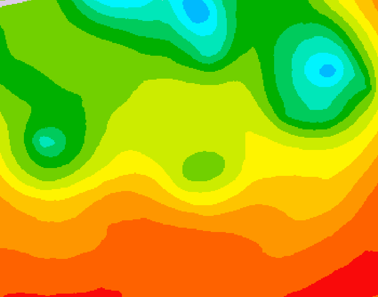 GDPS 500 millibar geopotential height 150 hour forecast chart for Canada based on 2026/07/01 1200Z data