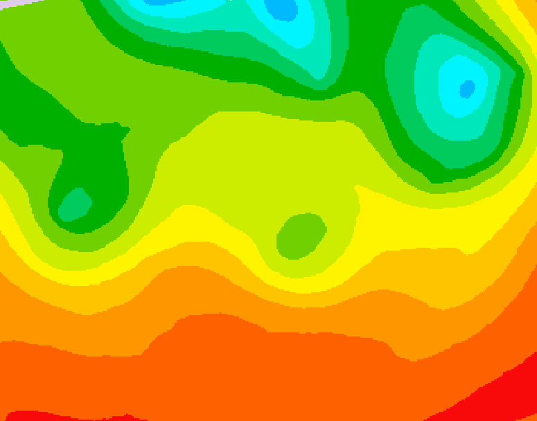 GDPS 500 millibar geopotential height 156 hour forecast chart for Canada based on 2026/07/01 1200Z data