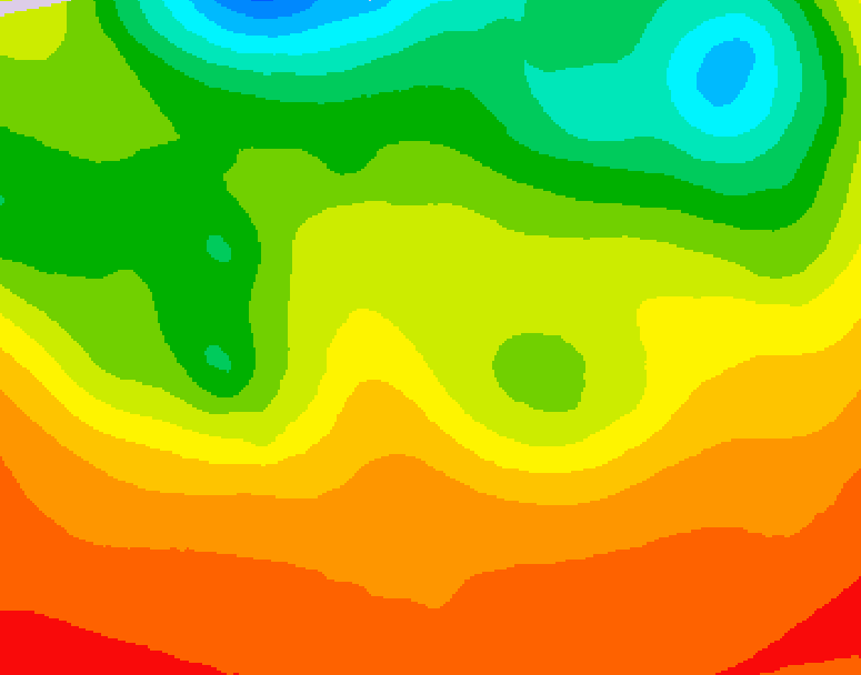 GDPS 500 millibar geopotential height 180 hour forecast chart for Canada based on 2026/07/01 1200Z data