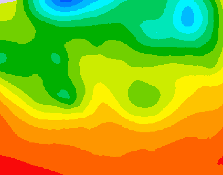 GDPS 500 millibar geopotential height 186 hour forecast chart for Canada based on 2026/07/01 1200Z data