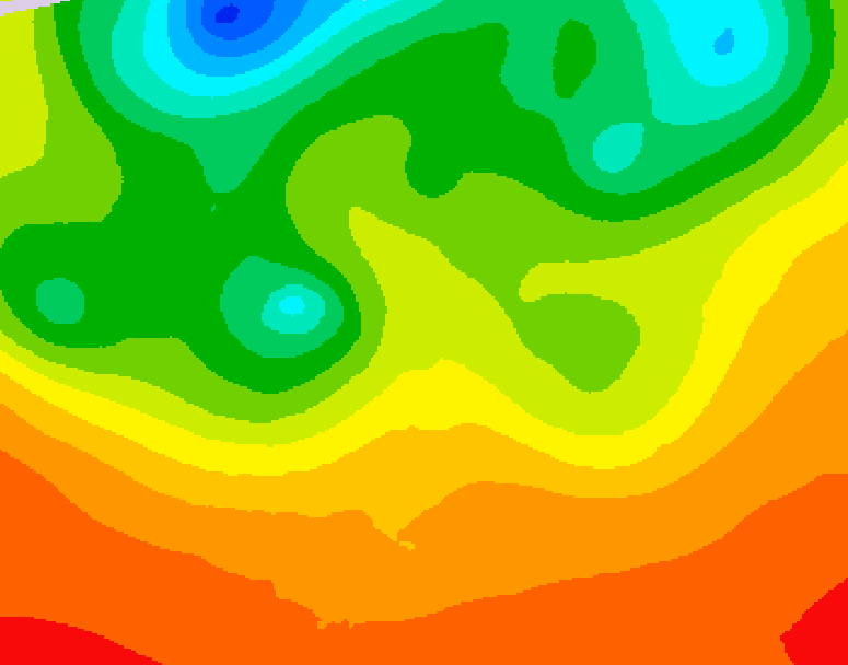 GDPS 500 millibar geopotential height 204 hour forecast chart for Canada based on 2026/07/01 1200Z data