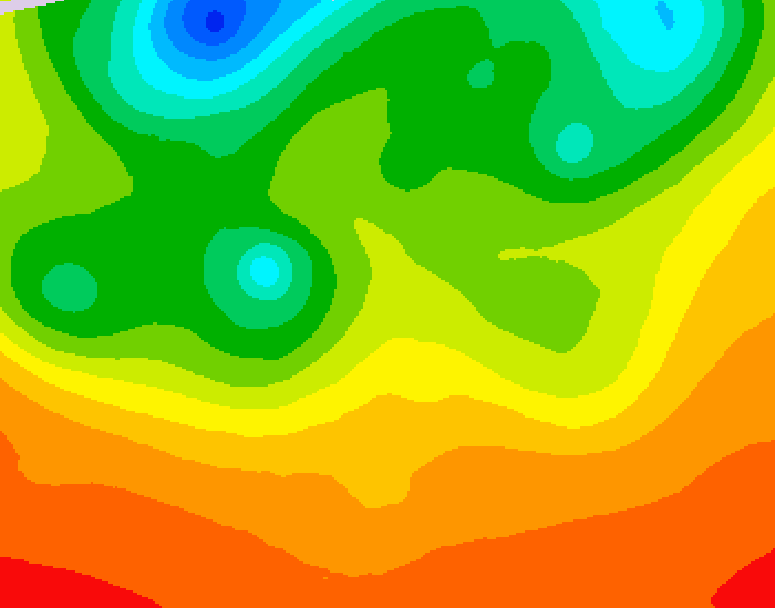 GDPS 500 millibar geopotential height 210 hour forecast chart for Canada based on 2026/07/01 1200Z data