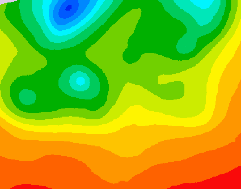 GDPS 500 millibar geopotential height 222 hour forecast chart for Canada based on 2026/07/01 1200Z data