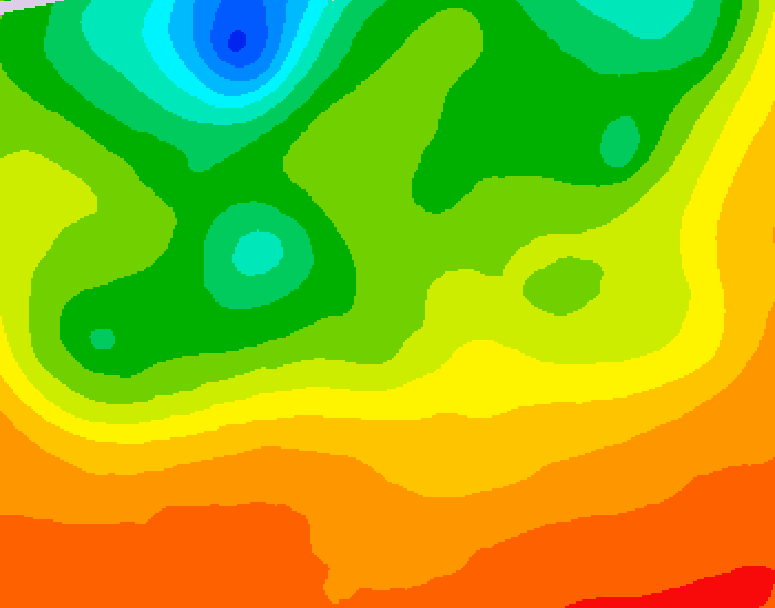 GDPS 500 millibar geopotential height 234 hour forecast chart for Canada based on 2026/07/01 1200Z data