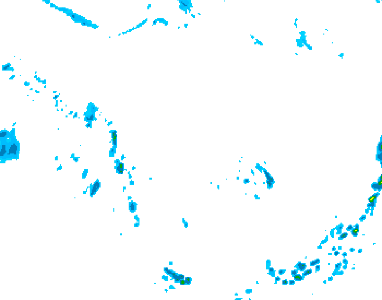 GDPS precipitation 168 hour forecast chart for Canada based on 2026/07/01 1200Z data
