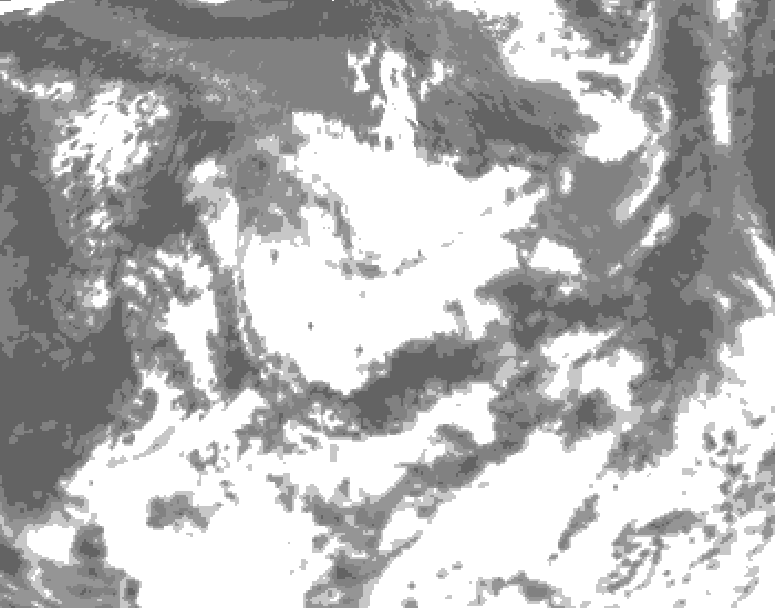GDPS total cloud 024 hour forecast chart for Canada based on 2026/07/01 1200Z data