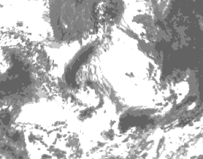 GDPS total cloud 108 hour forecast chart for Canada based on 2026/07/01 1200Z data