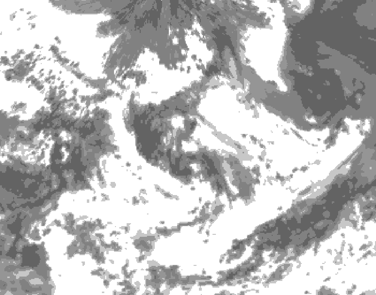 GDPS total cloud 138 hour forecast chart for Canada based on 2026/07/01 1200Z data