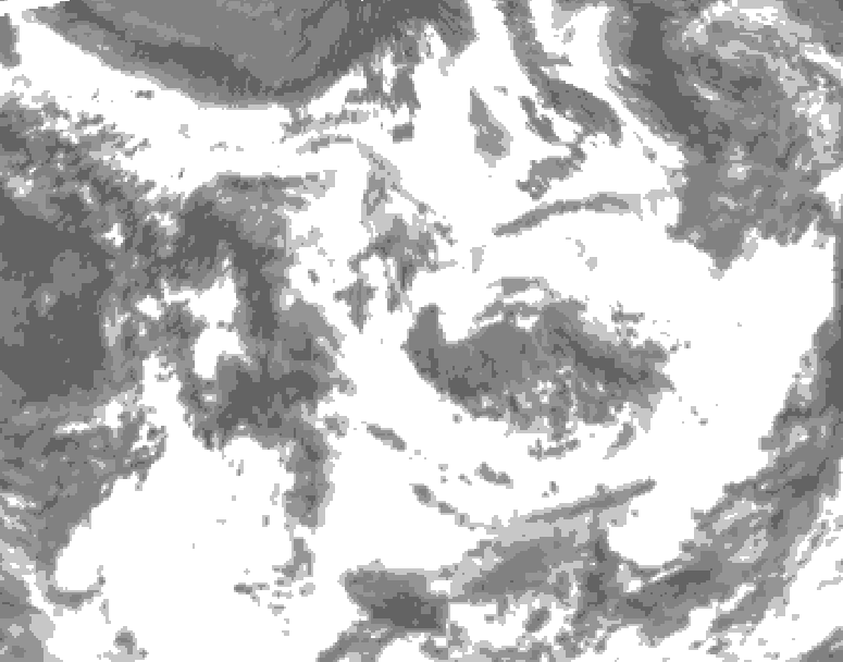 GDPS total cloud 174 hour forecast chart for Canada based on 2026/07/01 1200Z data