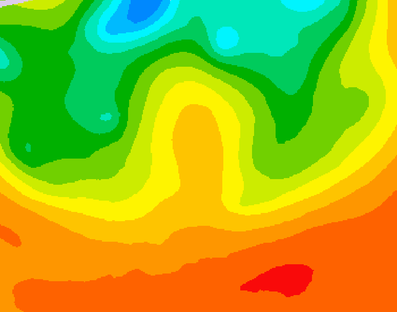 GDPS 500 millibar geopotential height 048 hour forecast chart for Canada based on 2026/07/02 0000Z data