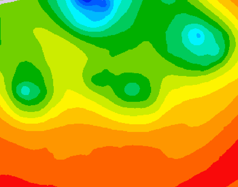 GDPS 500 millibar geopotential height 144 hour forecast chart for Canada based on 2026/07/02 0000Z data