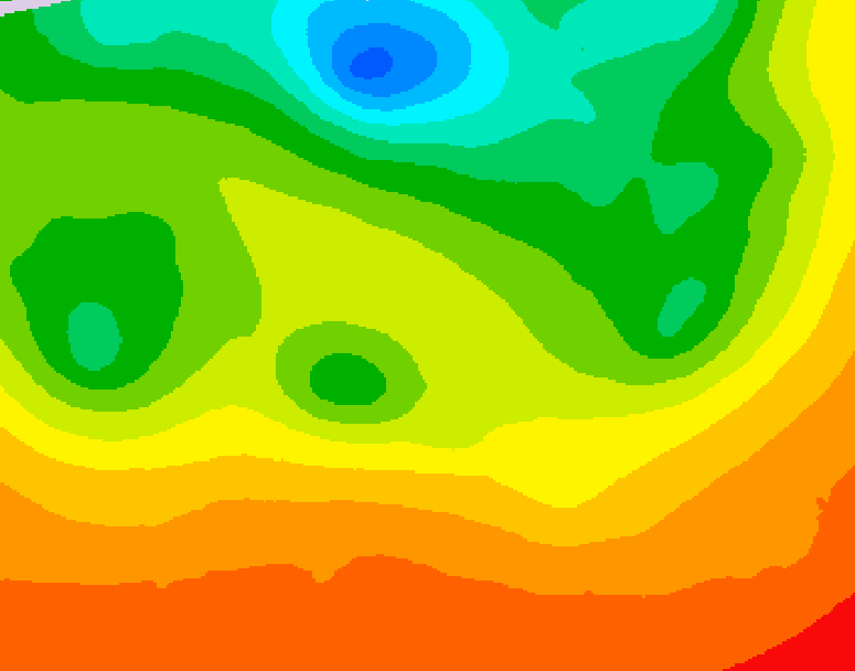GDPS 500 millibar geopotential height 216 hour forecast chart for Canada based on 2026/07/02 0000Z data