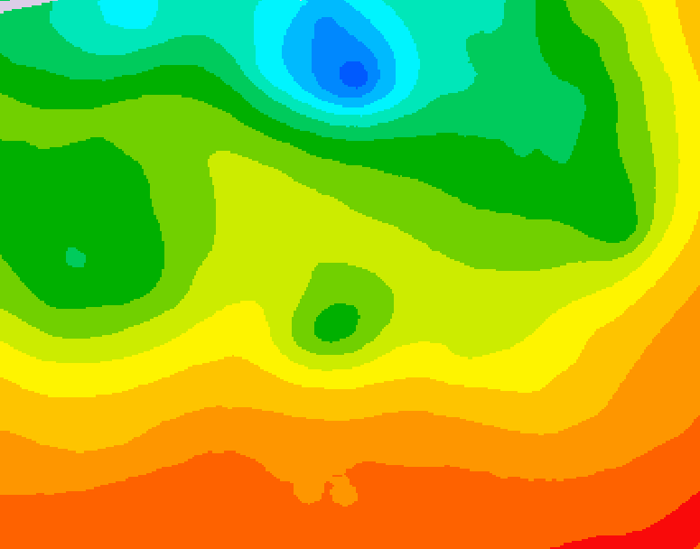 GDPS 500 millibar geopotential height 234 hour forecast chart for Canada based on 2026/07/02 0000Z data