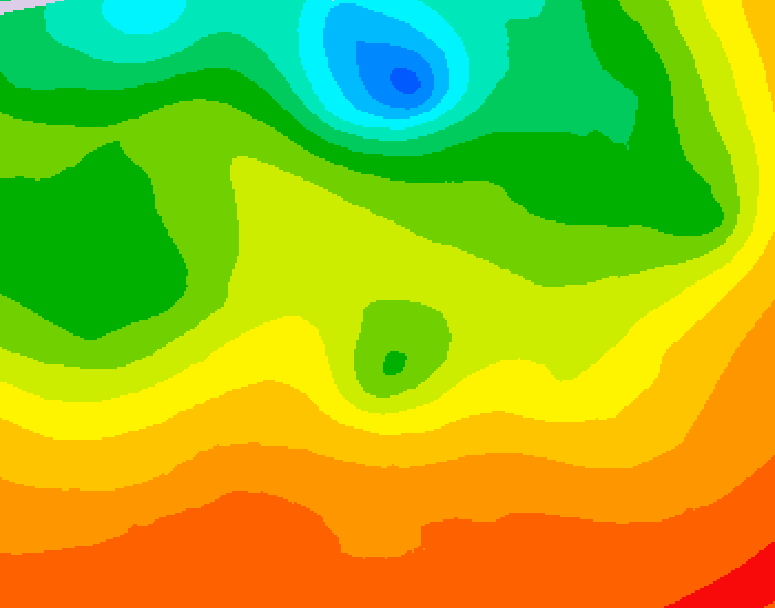 GDPS 500 millibar geopotential height 240 hour forecast chart for Canada based on 2026/07/02 0000Z data