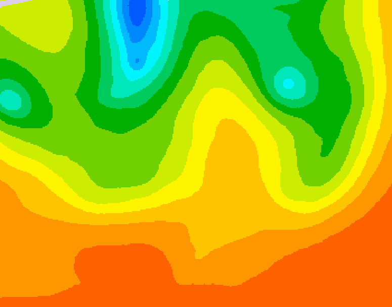 GDPS 500 millibar geopotential height 072 hour forecast chart for Canada based on 2026/07/02 1200Z data