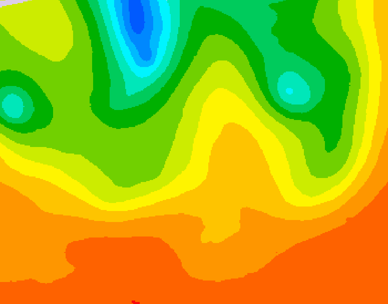 GDPS 500 millibar geopotential height 078 hour forecast chart for Canada based on 2026/07/02 1200Z data