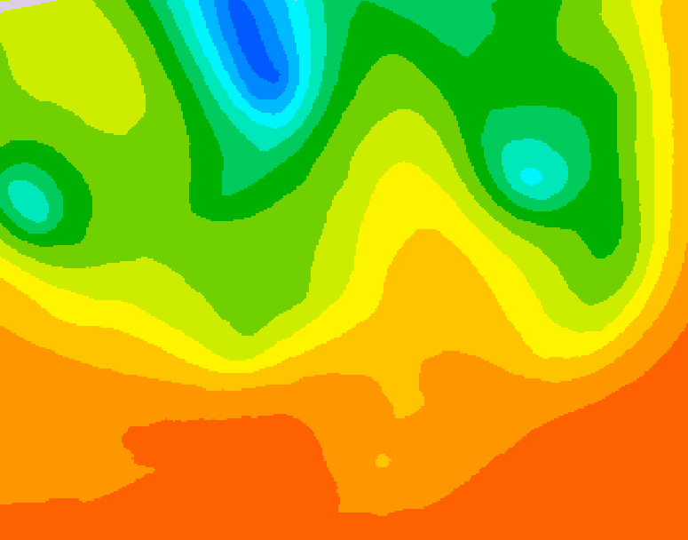 GDPS 500 millibar geopotential height 084 hour forecast chart for Canada based on 2026/07/02 1200Z data