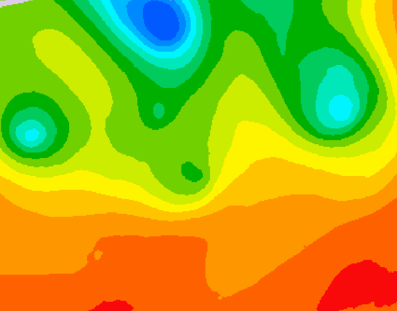 GDPS 500 millibar geopotential height 102 hour forecast chart for Canada based on 2026/07/02 1200Z data