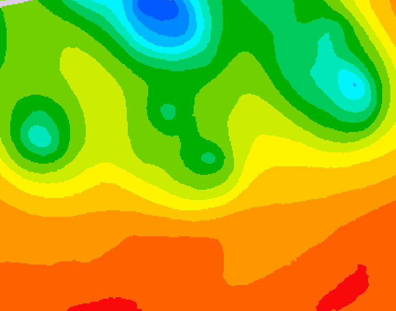 GDPS 500 millibar geopotential height 114 hour forecast chart for Canada based on 2026/07/02 1200Z data