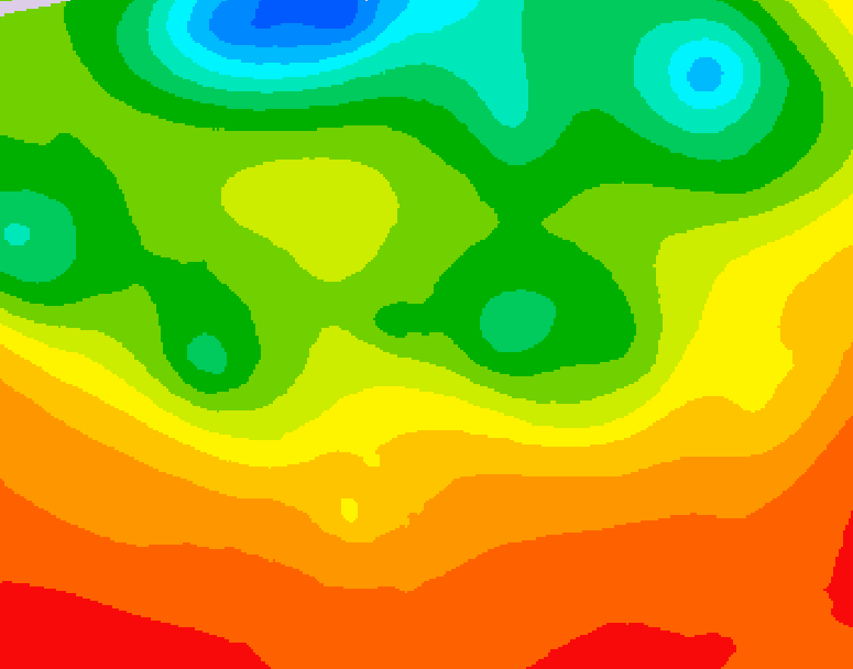 GDPS 500 millibar geopotential height 156 hour forecast chart for Canada based on 2026/07/02 1200Z data