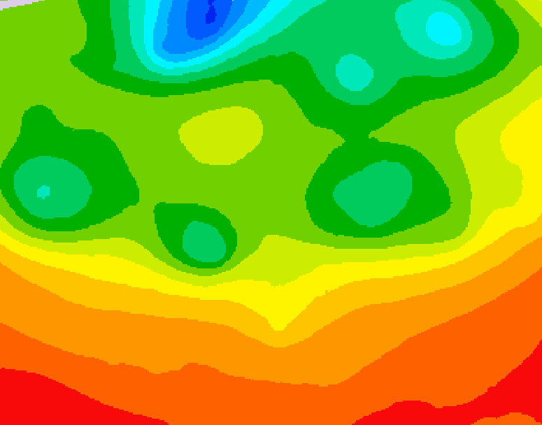 GDPS 500 millibar geopotential height 174 hour forecast chart for Canada based on 2026/07/02 1200Z data