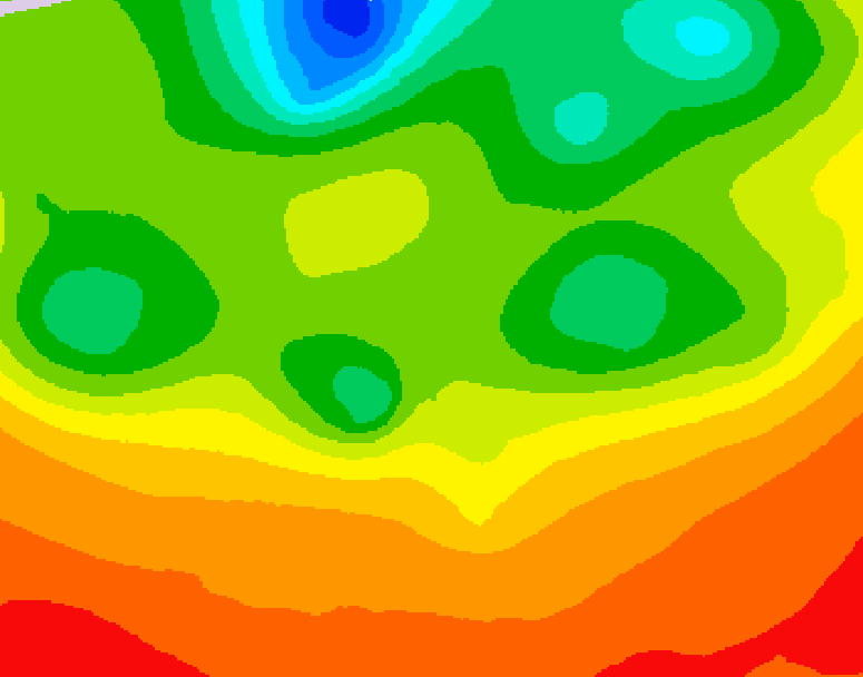 GDPS 500 millibar geopotential height 180 hour forecast chart for Canada based on 2026/07/02 1200Z data