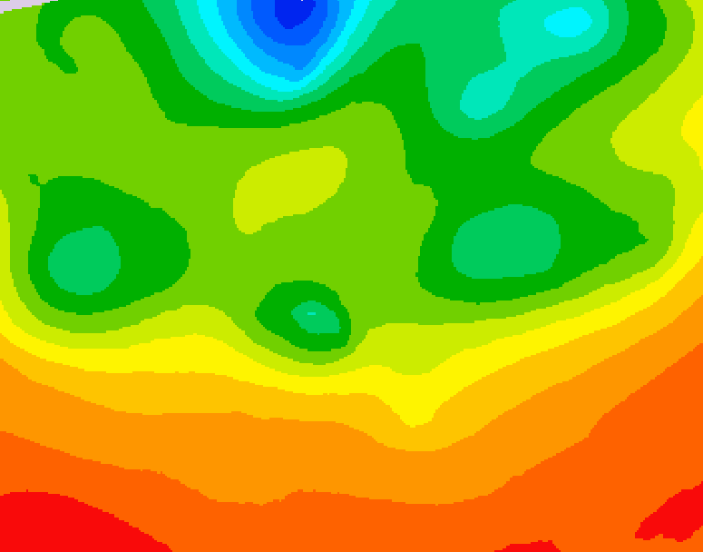 GDPS 500 millibar geopotential height 186 hour forecast chart for Canada based on 2026/07/02 1200Z data