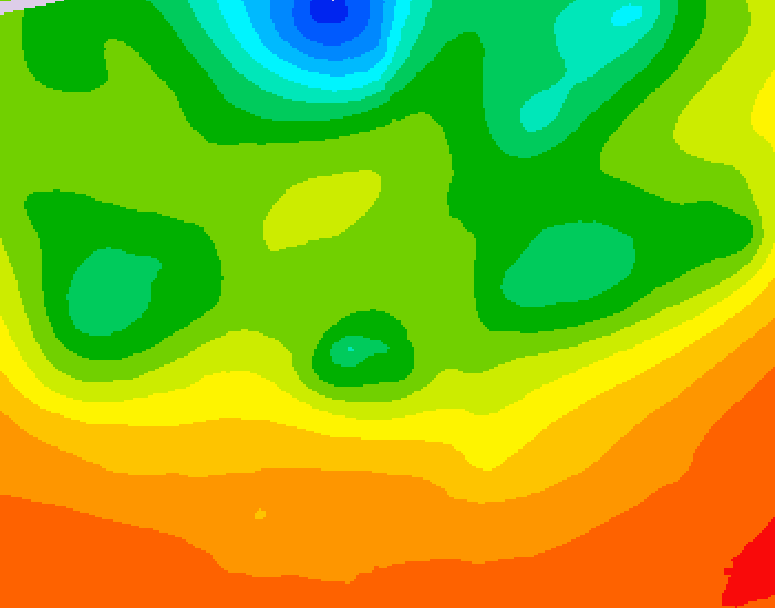 GDPS 500 millibar geopotential height 192 hour forecast chart for Canada based on 2026/07/02 1200Z data