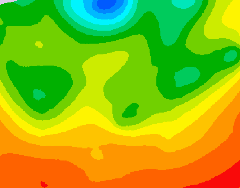 GDPS 500 millibar geopotential height 204 hour forecast chart for Canada based on 2026/07/02 1200Z data