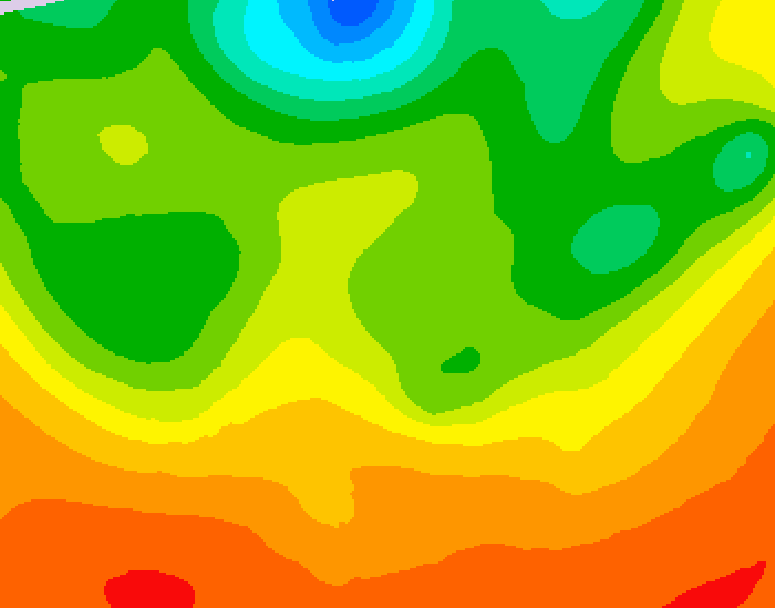 GDPS 500 millibar geopotential height 210 hour forecast chart for Canada based on 2026/07/02 1200Z data
