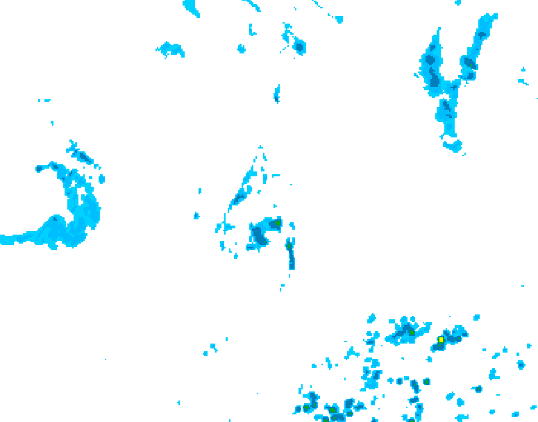 GDPS precipitation 102 hour forecast chart for Canada based on 2026/07/02 1200Z data