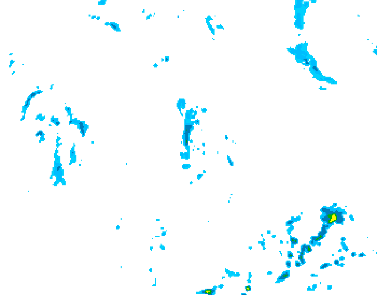 GDPS precipitation 120 hour forecast chart for Canada based on 2026/07/02 1200Z data