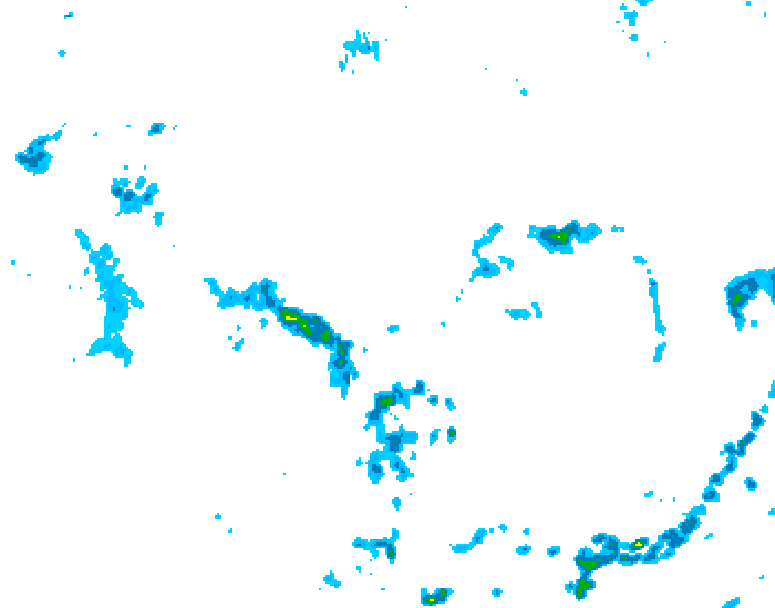 GDPS precipitation 168 hour forecast chart for Canada based on 2026/07/02 1200Z data