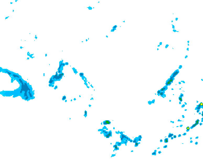 GDPS precipitation 240 hour forecast chart for Canada based on 2026/07/02 1200Z data