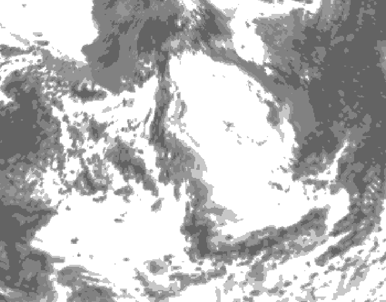GDPS total cloud 066 hour forecast chart for Canada based on 2026/07/02 1200Z data