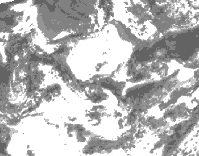 GDPS total cloud 198 hour forecast chart for Canada based on 2026/07/02 1200Z data