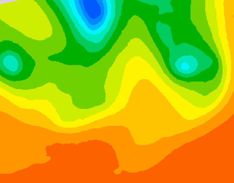 GDPS 500 millibar geopotential height 072 hour forecast chart for Canada based on 2026/07/03 0000Z data