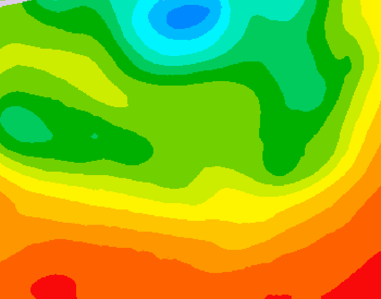 GDPS 500 millibar geopotential height 192 hour forecast chart for Canada based on 2026/07/03 0000Z data