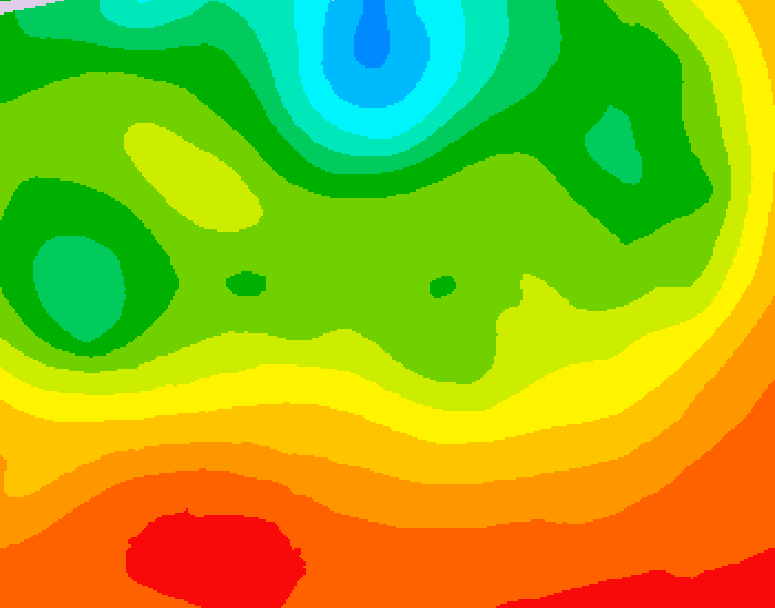 GDPS 500 millibar geopotential height 216 hour forecast chart for Canada based on 2026/07/03 0000Z data